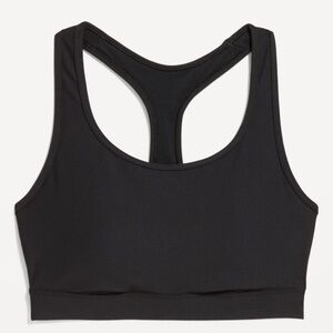 NWT Black Racerback Sports Bra